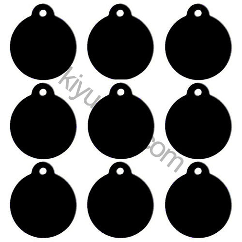 100Pcs/Set Round Dog ID Tags Aluminum Pendant