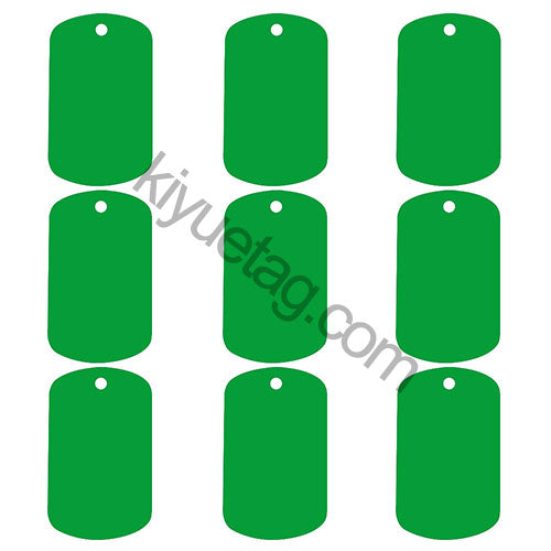 100Pcs/Set Military Dog Tags Aluminum Pendant