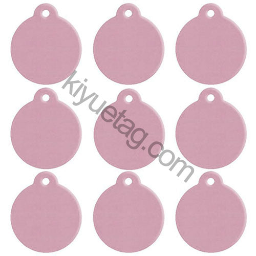 100Pcs/Set Round Dog ID Tags Aluminum Pendant