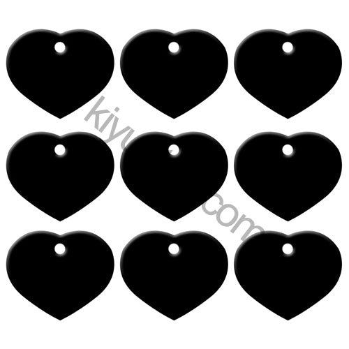100Pcs/Set Heart Dog ID Tags Aluminum Pendant