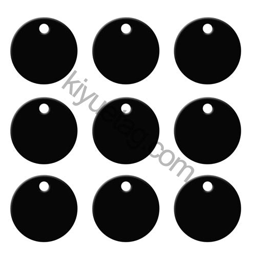 Wholesale 100 Pcs Aluminum Nameplate Tag Round Dog ID Tags Keychains Logo Personalized Pendant