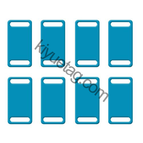 100Pcs/Set Square Plates Dog ID Tags Aluminum Pendant