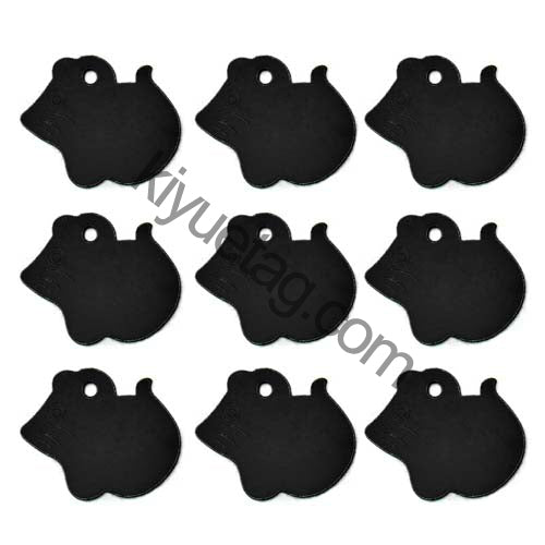 100Pcs/Set Mouse Dog ID Tags Aluminum Pendant