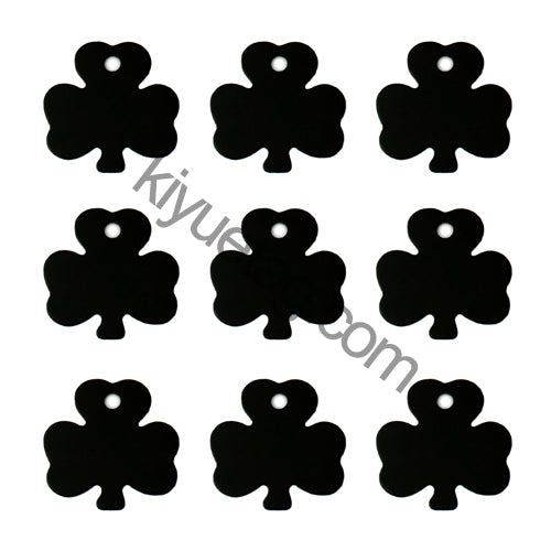 100Pcs/Set Clover Dog ID Tags Aluminum Pendant