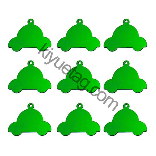 100Pcs/Set Car Dog ID Tags Aluminum Pendant