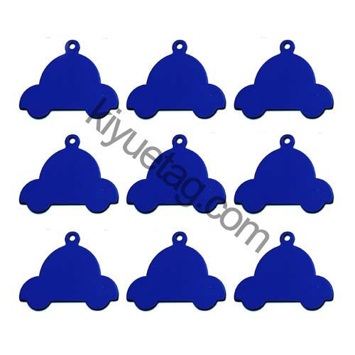 100Pcs/Set Car Dog ID Tags Aluminum Pendant