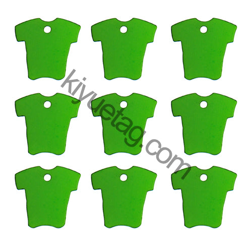 100Pcs/Set Cloth Dog ID Tags Aluminum Pendant