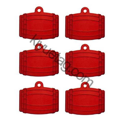 100Pcs/Set Bucket Dog ID Tags Aluminum Pendant