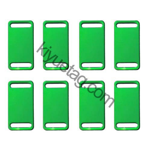 100Pcs/Set Square Plates Dog ID Tags Aluminum Pendant