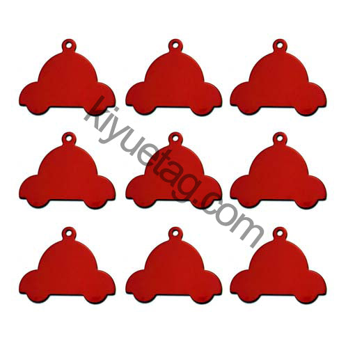 100Pcs/Set Car Dog ID Tags Aluminum Pendant