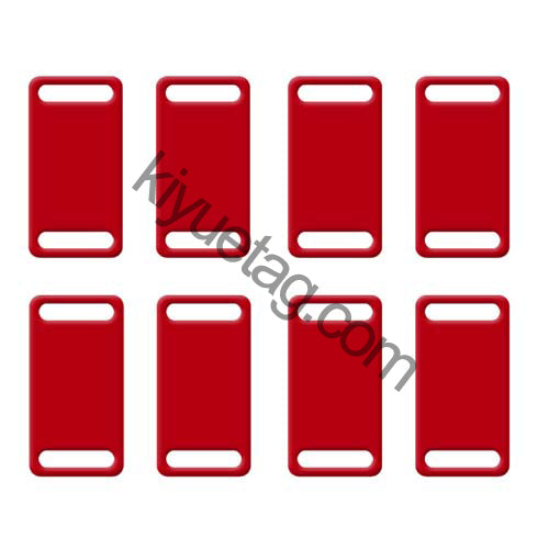100Pcs/Set Square Plates Dog ID Tags Aluminum Pendant