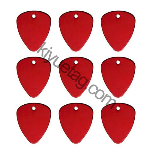 100Pcs/Set Piano Picks Dog ID Tags Aluminum Pendant