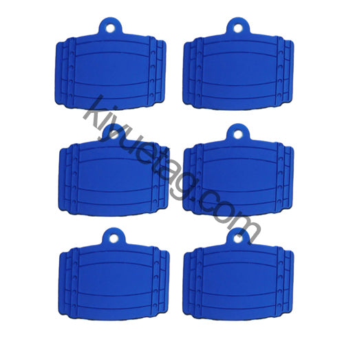 100Pcs/Set Bucket Dog ID Tags Aluminum Pendant