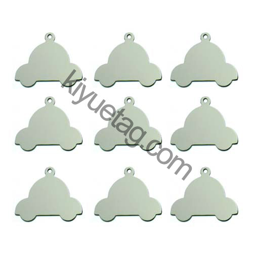 100Pcs/Set Car Dog ID Tags Aluminum Pendant