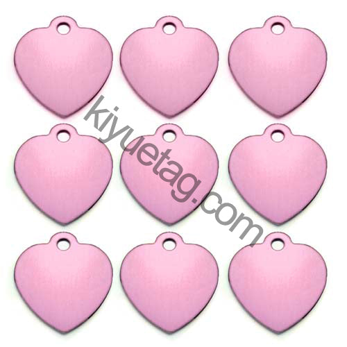 100Pcs/Set Love Dog ID Tags Aluminum Pendant