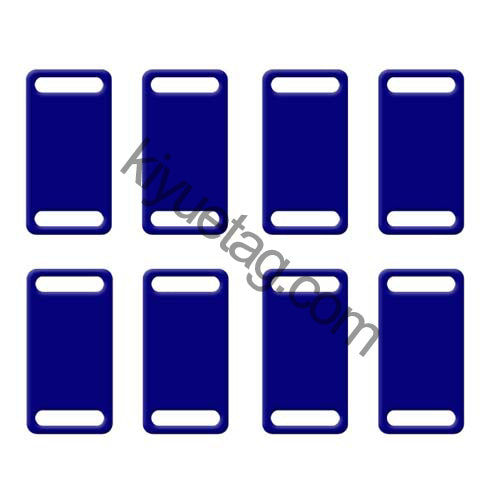 100Pcs/Set Square Plates Dog ID Tags Aluminum Pendant