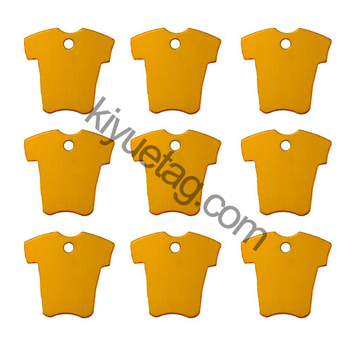 100Pcs/Set Cloth Dog ID Tags Aluminum Pendant
