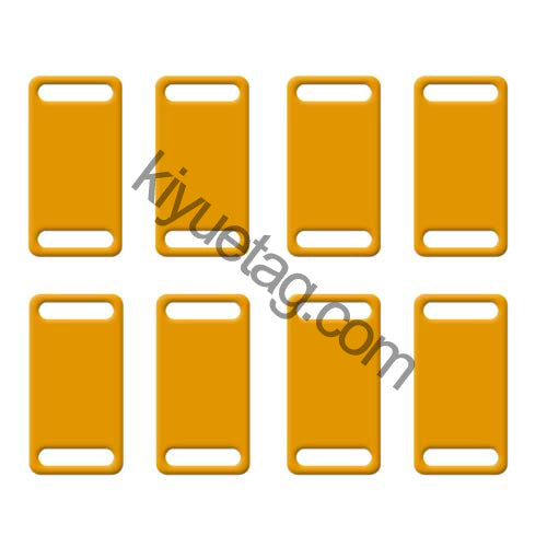 100Pcs/Set Square Plates Dog ID Tags Aluminum Pendant