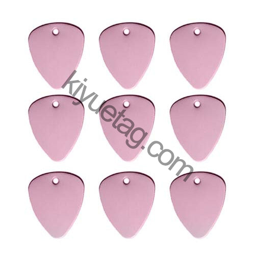100Pcs/Set Piano Picks Dog ID Tags Aluminum Pendant