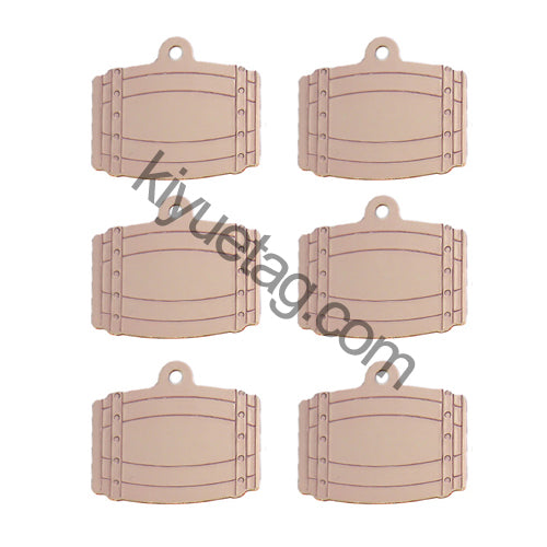 100Pcs/Set Bucket Dog ID Tags Aluminum Pendant