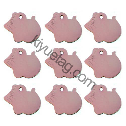 100Pcs/Set Mouse Dog ID Tags Aluminum Pendant