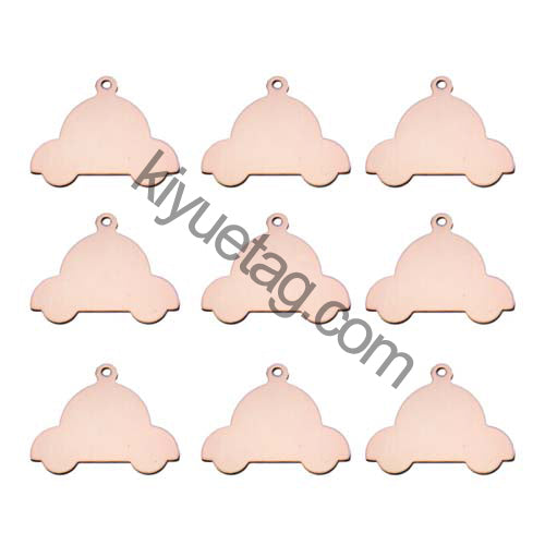 100Pcs/Set Car Dog ID Tags Aluminum Pendant