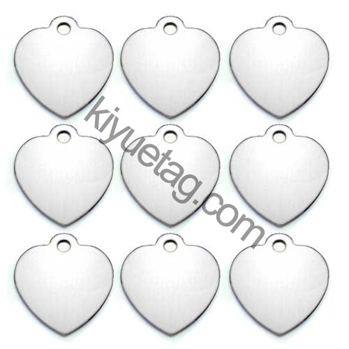 100Pcs/Set Love Dog ID Tags Aluminum Pendant