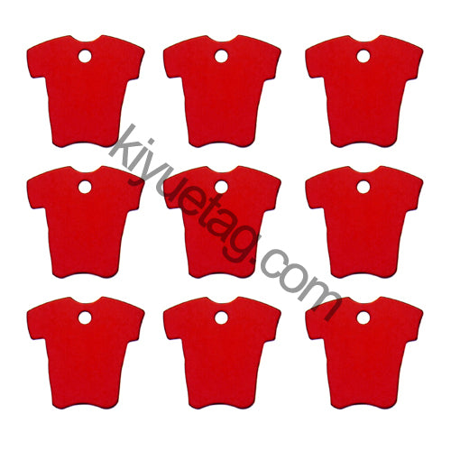 100Pcs/Set Cloth Dog ID Tags Aluminum Pendant