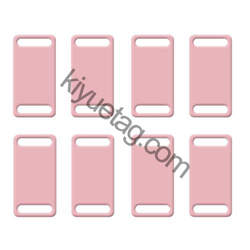 100Pcs/Set Square Plates Dog ID Tags Aluminum Pendant