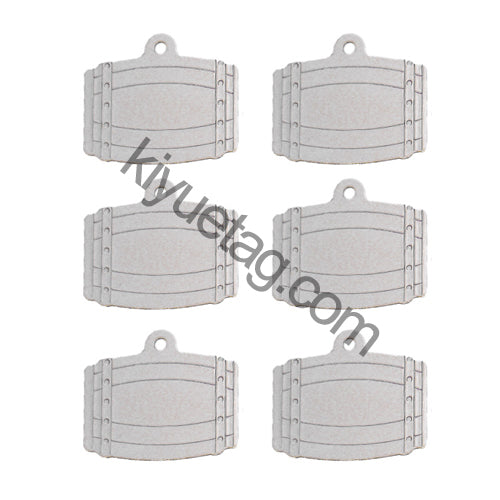 100Pcs/Set Bucket Dog ID Tags Aluminum Pendant