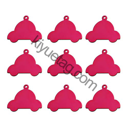 100Pcs/Set Car Dog ID Tags Aluminum Pendant