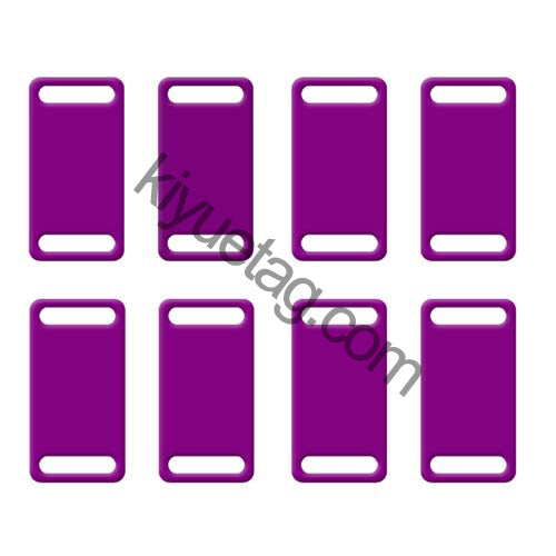 100Pcs/Set Square Plates Dog ID Tags Aluminum Pendant