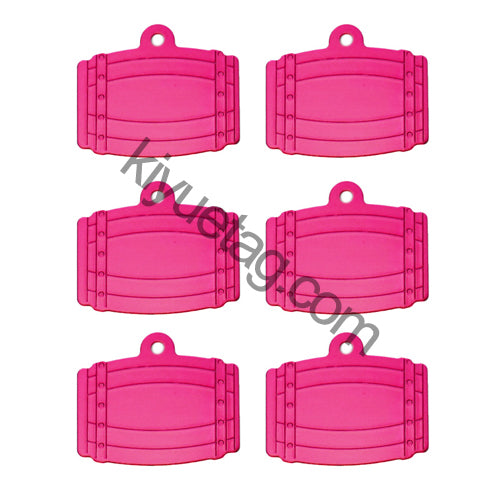 100Pcs/Set Bucket Dog ID Tags Aluminum Pendant