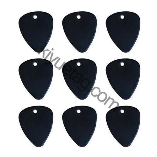 100Pcs/Set Piano Picks Dog ID Tags Aluminum Pendant