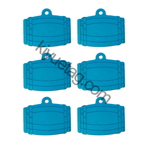100Pcs/Set Bucket Dog ID Tags Aluminum Pendant