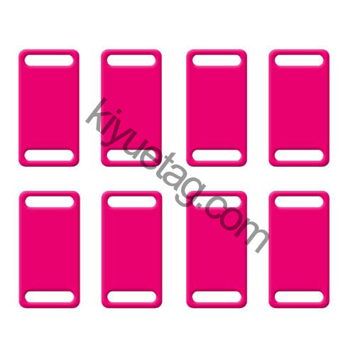 100Pcs/Set Square Plates Dog ID Tags Aluminum Pendant