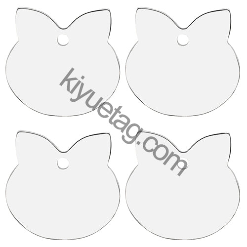 Wholesale 100pcs Personalized Dog Tag Pet ID Name Blank Customized Cat Puppy Stainless Steel Collar Pet Accessorie Dropshipping