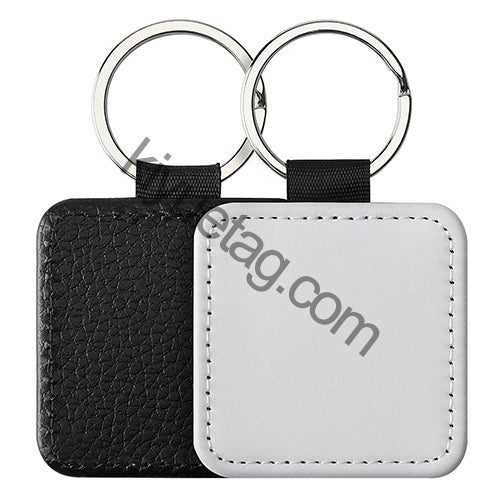 Wholesale 100 50 20PCS Sublimation PU Blanks Tag Dog Tag For Diy Keychain