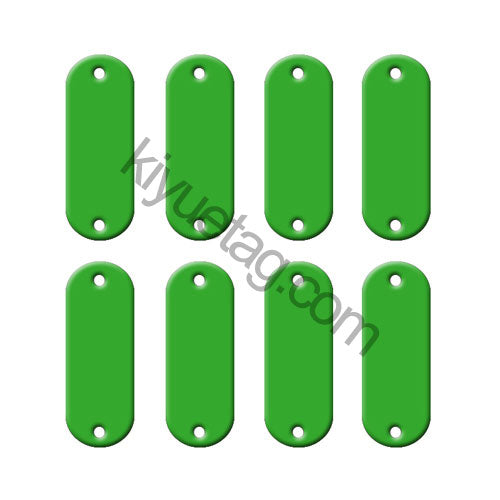 100Pcs/Set Elliptic Dog ID Tags Aluminum Pendant