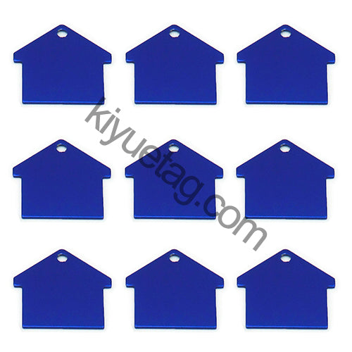 100Pcs/Set New House Dog ID Tags Aluminum Pendant