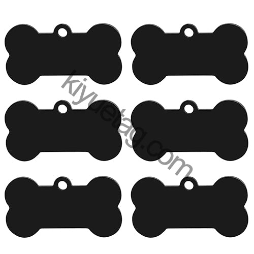 Wholesale 100 Pieces Stainless Steel Bone Pet Identity Dog ID Tag Personalized Laser Custom Cat Collar Accessories