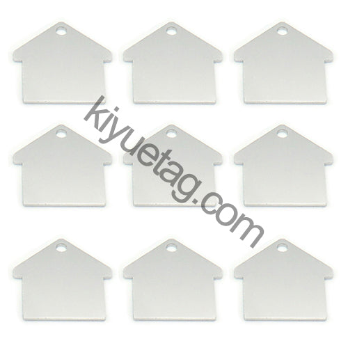 100Pcs/Set New House Dog ID Tags Aluminum Pendant