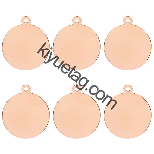 100Pcs Personalized Dog Round Stainless Steel Tag Name Plate Customized Cat Puppy Nameplate Cat Collar Accessories Wholesale