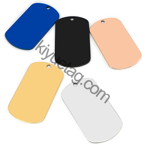 Wholesale 100PCS Stainless Steel Material Personalized Pet Dog ID Tag Cat Art Font Identity Double-Sided Mirror Effect