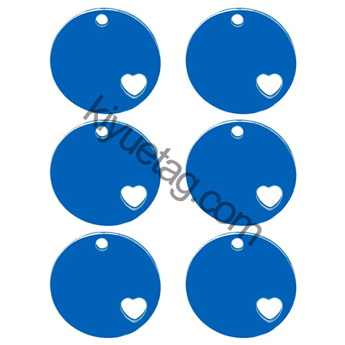 Wholesale 100Pcs Dog ID Tag Stainless Steel Blank Round Engraved Cat Name NO. Heart Accessories Cards Pendant Quality Necklace