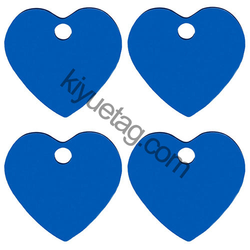 100Pcs Personalized Pet Dog ID Tag Blank Stainless Steel Heart Charm Laser Pendant Engravable Jewelry Plate Gift Souvenir