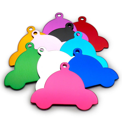 100Pcs/Set Car Dog ID Tags Aluminum Pendant