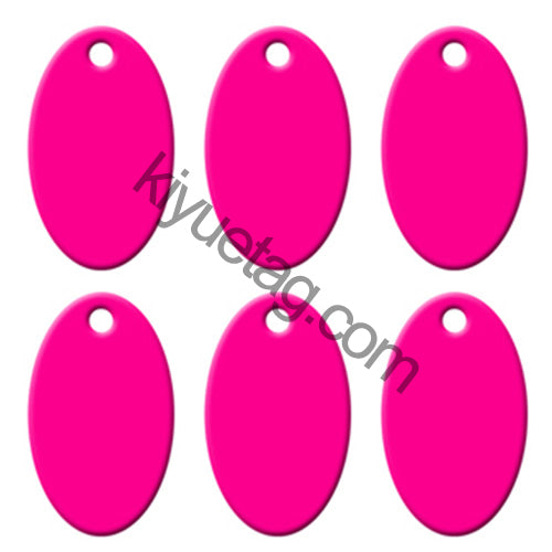 100Pcs/Set Oval Dog ID Tags Aluminum Pendant