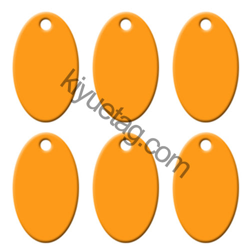 100Pcs/Set Oval Dog ID Tags Aluminum Pendant