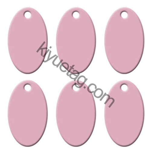 100Pcs/Set Oval Dog ID Tags Aluminum Pendant